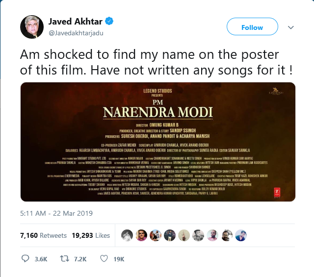  Javed Akhtar on Twitter