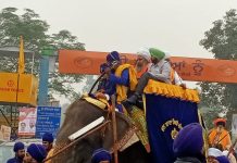 550 ਵੇਂ ਪ੍ਰਕਾਸ਼ ਪੁਰਬ : ਨਿਹੰਗ ਜਥੇਬੰਦੀਆਂ ਨੇ ਕੱਢਿਆ ਮਹੱਲਾ