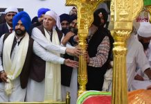 ਸਿੱਖਾਂ ਨੇ ਕਰਤਾਰਪੁਰ ਸਾਹਿਬ ਵਿਚ ਸੋਨੇ ਦੀ ਪਾਲਕੀ ਕੀਤੀ ਸਥਾਪਤ