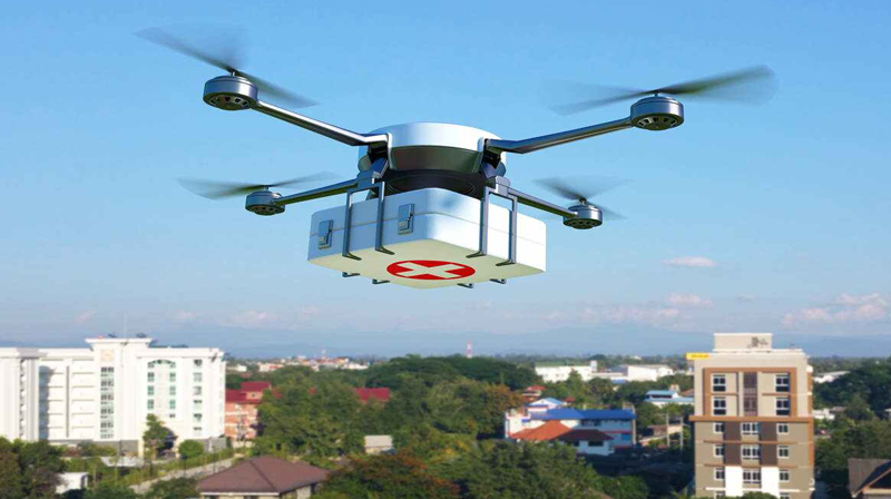 vaccine delivered by drone in telangana