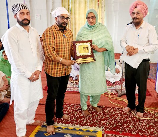 ਸੰਕਲਪ ਐਨ. ਜੀ. ਓ ਦੁਆਰਾ ਪ੍ਰਕਾਸ਼ ਕੌਰ ਭੁੱਲਰ , ‘ਪੰਜਾਬ ਦੀ ਮਾਣਮੱਤੀ ਧੀ’ ਵਜੋਂ ਸਨਮਾਨ