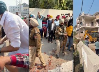 ਸੁਖਪਾਲ ਖਹਿਰਾ ਦੇ ਘਰ ਦਾ ਇਕ ਹਿੱਸਾ ਢਾਹਿਆ