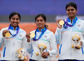 Asian Games 2026: ਭਾਰਤੀ ਮਹਿਲਾ ਤੀਰਅੰਦਾਜ਼ੀ ਟੀਮ ਨੇ ਜਿੱਤਿਆ ਸੋਨੇ ਦਾ ਤਗ਼ਮਾ